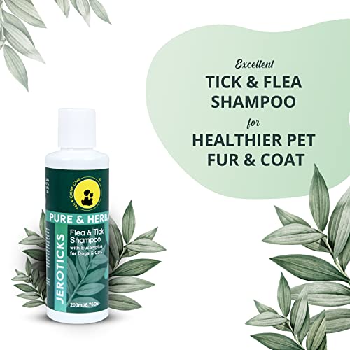 Tail-Collar-Club-Herbal-Flea-Tick-Shampoo-with-Eucalyptus-Oil-and-Aloe-for-Dogs-Safe-for-All-Breeds-including-Labradors-Persian-Cats-and-German-Shepherds-Combo-of-Jeroticks-Shampoo-200ml-and-Flea-Comb
