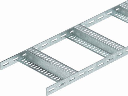 Bandeja de escalera Obo-bettermann 40x200 con peldaño perforado anticorrosión de 3 metros