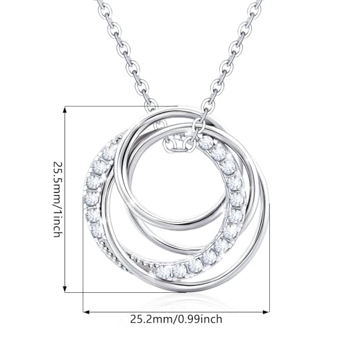 Image of Sterling Silver Pendant Necklace Charms Hypoallergenic Fashion Jewelry Dainty Valentines Day Birthday Gift for Women
