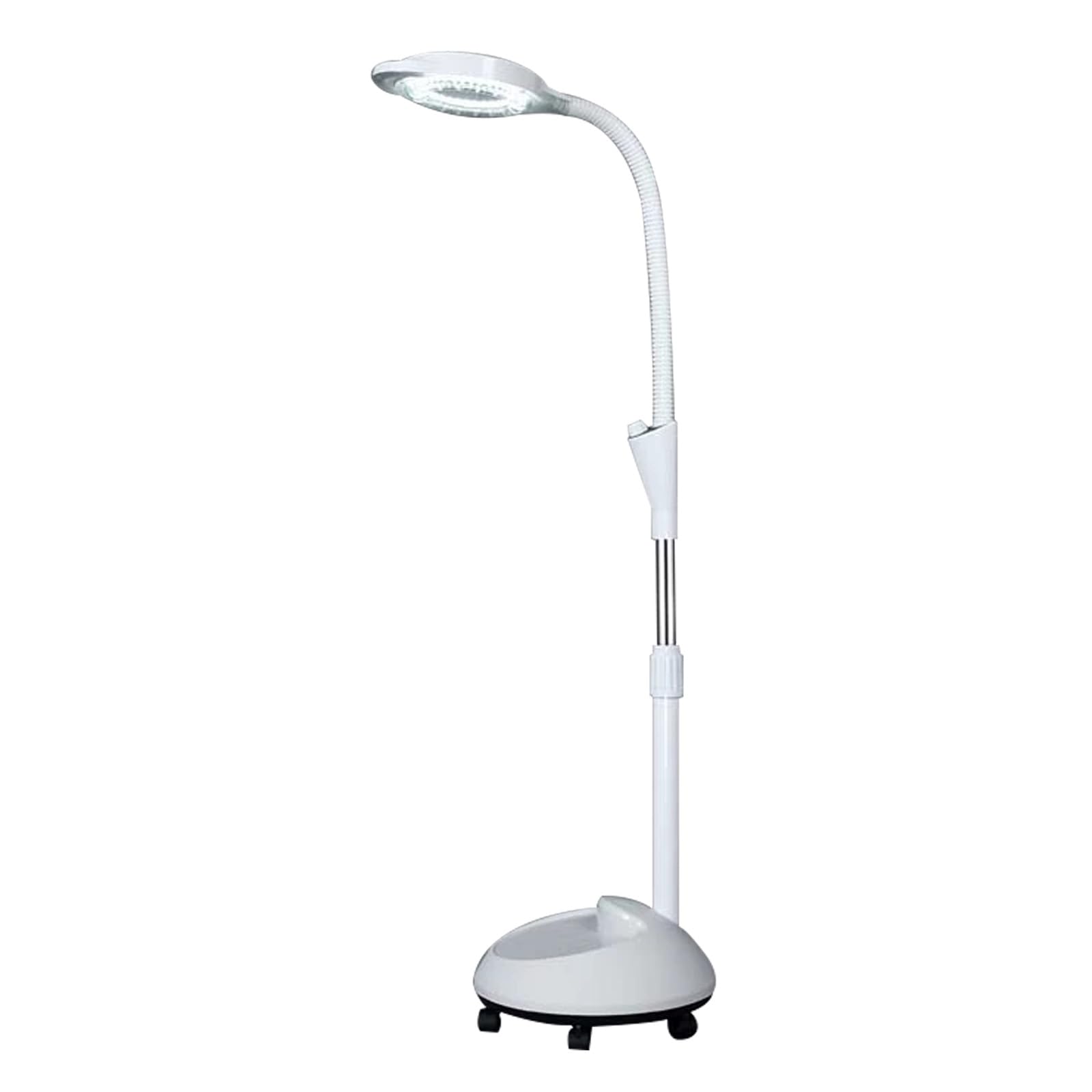 Lampada per Esami Medici Chirurgici Mobili, Lampada Scialitica, con Lente di Ingrandimento 8X, Luce per Visita Flessibile a Collo D'Oca