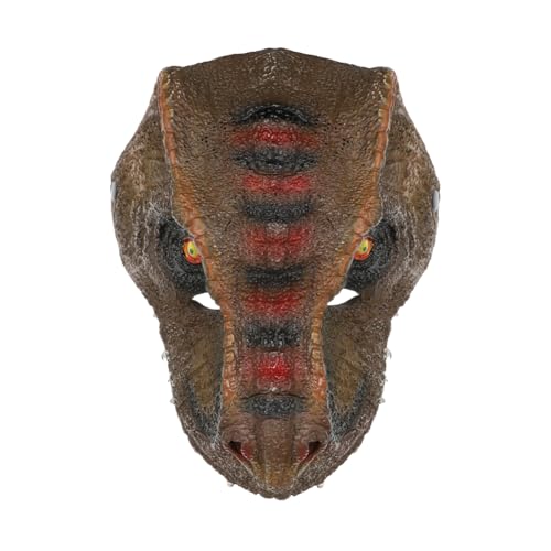 SIQITECH Masque de Dinosaures Réaliste Adulte Toussaint Tenue Masqué de Tyrannosaurus EVA avec Bandeau Elastique Tenue Masqué de Mascarade pour Bal Masqué Pâques Carnaval Halloween