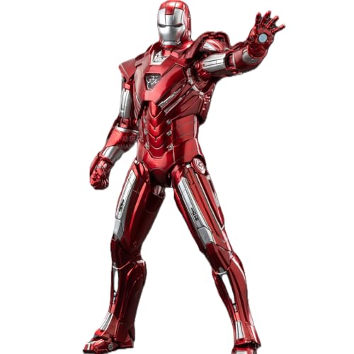 Image of ZD Toys Action Figure - 7 Inch Iron Man Mark 33, 1 /10 Scale, Interchangeable Hands & Blades, Stand, Durable PVC Build, Ideal Gift for Fans & Collectors, Ages 15+ Years