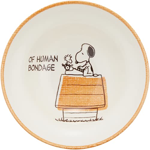 スヌーピー ヴィンテージアート 16cm シリアルボウル 皿 ブラウン SN10-1-350
