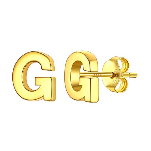 Nickel Free Gold Letter G Earrings For Women Womens Earrings For Sensitive Ears #TOP5