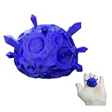 Farming RPG Game Inspired Meteorite Replica – 3D Printed Space Rock Prop – Mystery Meteor Desktop Decor, Purple Space Ore Sculpture, Unique Gamer Gift for Cozy Gaming Room