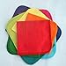 Gina's Soft Cloth Shop 1 Ply Solid Cotton Flannel 12x12 Inches Paperless Towels Set of 10 Rainbow Set