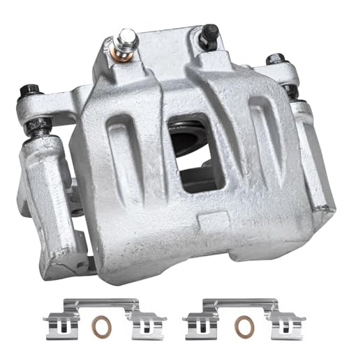 Image of Detroit Axle - 2pc Front Brake Calipers for Dodge Challenger Charger Magnum | Chrysler 300 Disc Brake Calipers with Brackets Replacement Brake Calipers Assembly