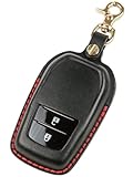 最安！[USABUL] トヨタ キーケース イタリアレザー ブッテーロ ヤリスクロス ハリアー 80系 新型 シエンタ 10系 170系 ノア 90系 プリウス 60系 ヴォクシー 90系 ハイラックス gun125 grヤリス ランクル300 クラウンクロスオーバー (2ボタン, ブラック)