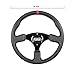 N2MU Golf Cart Steering Wheel 14 inch Universal for EZGO TXT RXV Club Car DS Precedent and Yamaha Black Red