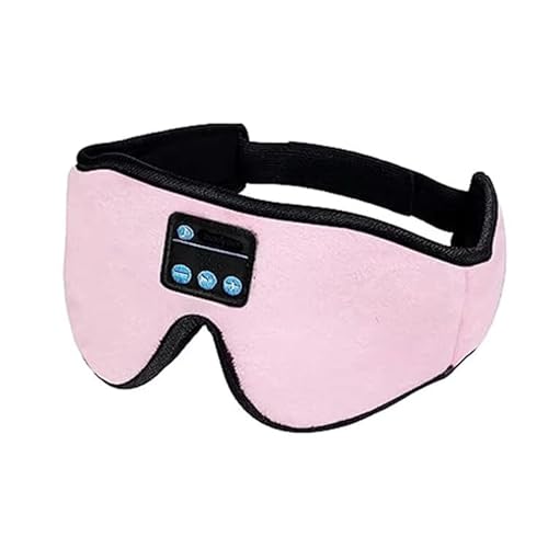 Cosmic Technologies UK - Pink Bluetooth Sleep Mask, Upgraded 2024 3D Pink Sleep Headphones Eye Mask with Wireless Headphones for Men & Women – Snoozeband Ideal for Travel, Napping, and Meditation
