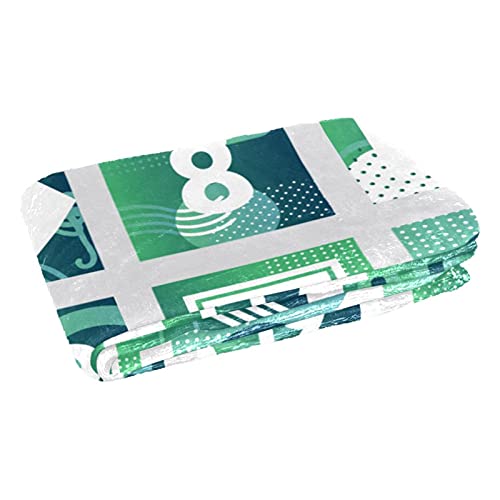 Couverture douce de Noël verte anti-froid plaid chaud lit canapé plage - 3