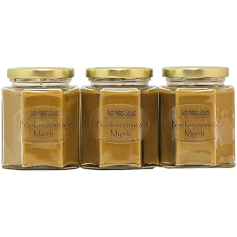 3 Pack - Frankincense & Myrrh Scented Blended Soy Candle (8 oz) Cover