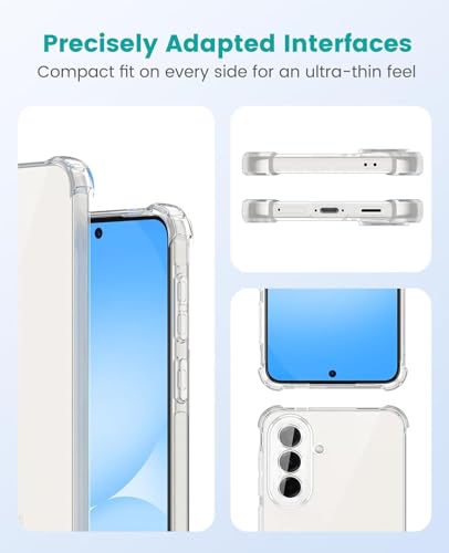 Image of Lustree Samsung Galaxy A57 5G Back Cover| Clear + TPU Case with 4 Corner Air Cushion Protection & Camera Protection | Slim& Stylus Cover for Samsung A57 5G
