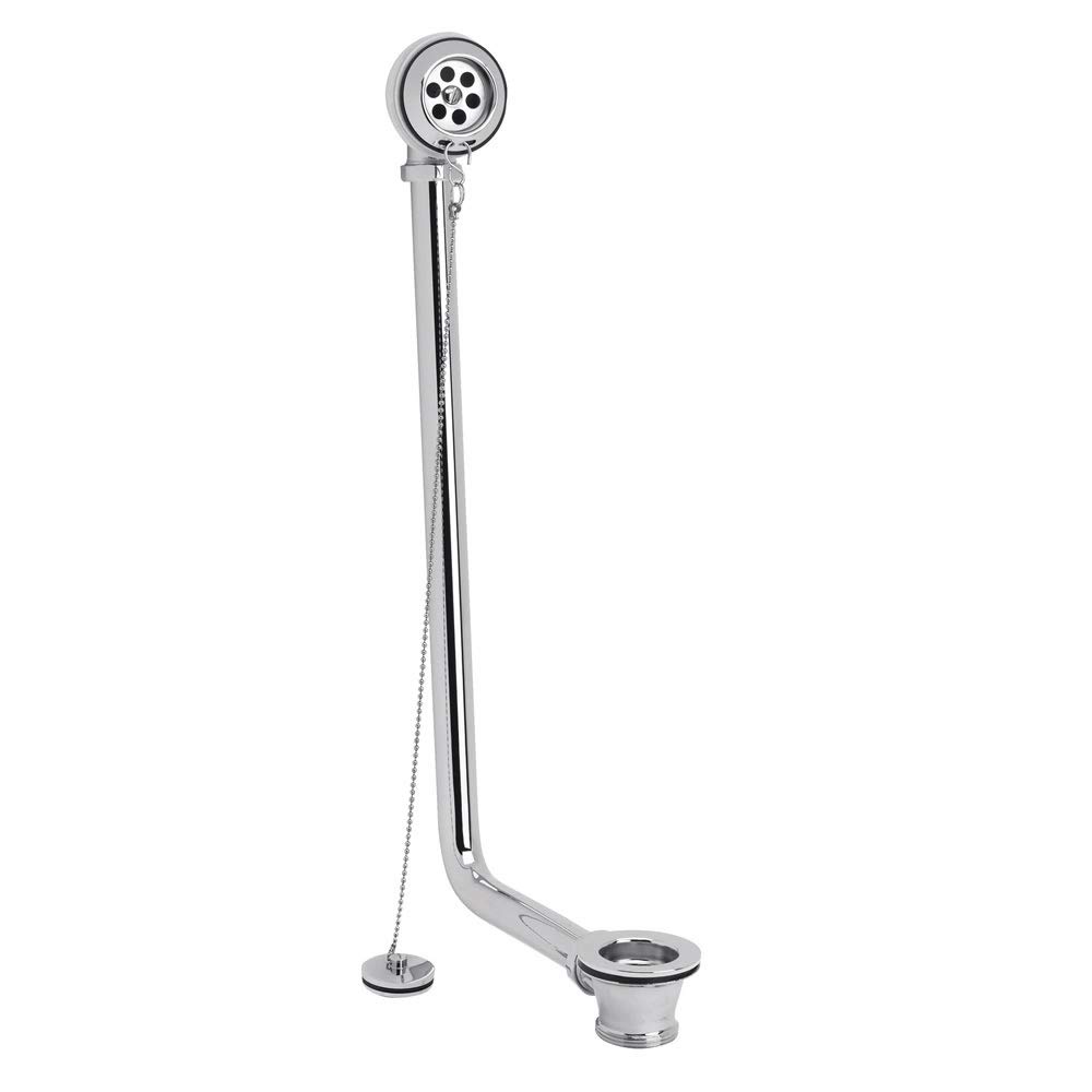 Milano Chrome Elizabeth Exposed Bath Waste And Plug And Ball Chain