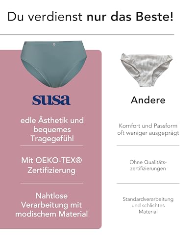 Susa Damen Catania Slip, Aqua Green, 48 – Ansicht 6