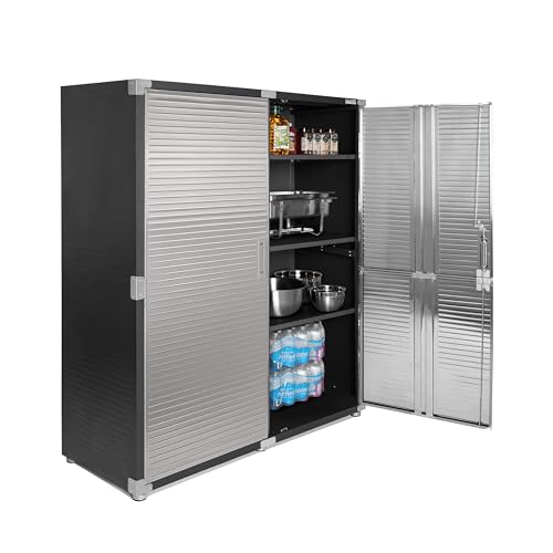 image for Seville Classics UltraHD Solid Steel Lockable Metal Storage Cabinet Lo