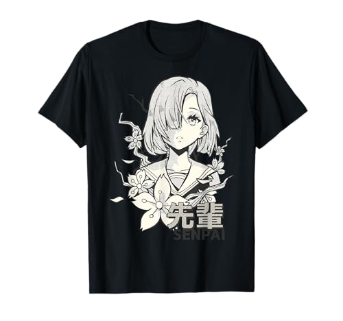 Anime Chica Estilo Vaporwave Japonés Senpai Los 80 Camiseta