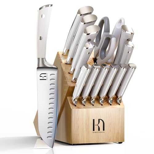 KnifeSaga 15-Piece Premium Knife Set