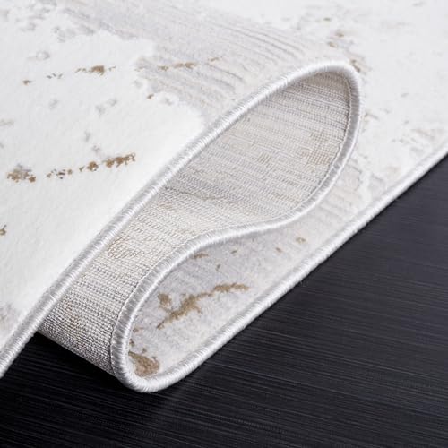 Tapete corredor SAFAVIEH Hanna Collection 2' x 8' gris y marfil miniatura 7