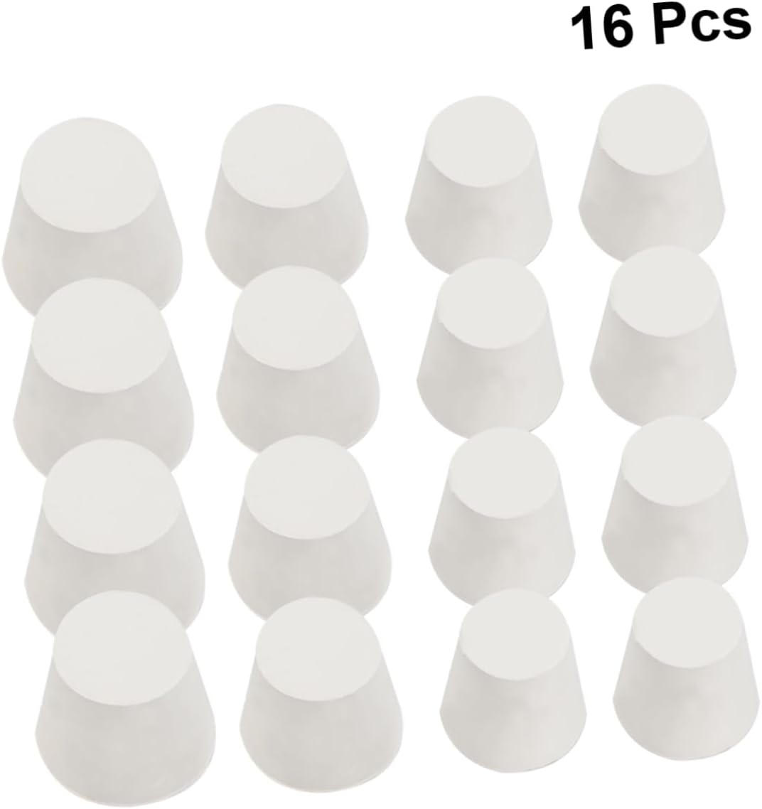 STOBAZA 16pcs High Temp Resistance Solid Rubber Plugs Sealing Stops for Bottles Filler Lab Stopper Industrial
