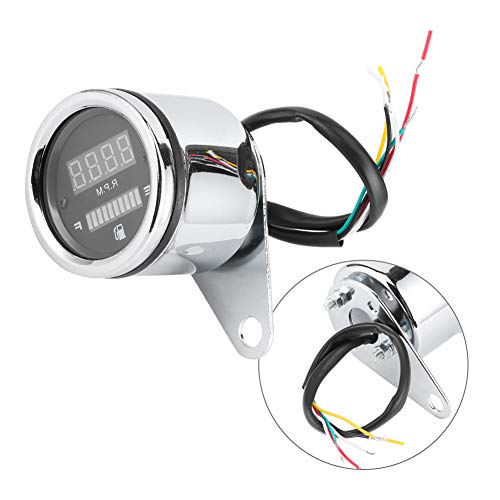 Velocímetro digital LED con tacómetro e indicador de aceite universal 12V 3