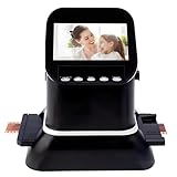 HuanSebesity Dia Negativ-Digitalisierer,Professioneller Filmscanner,Mp Digitaler Film Und Diascanner,Hochauflösende 120 Film Dia Negativfotoscanner Mit 4,3 Zoll LCD Bildschirm