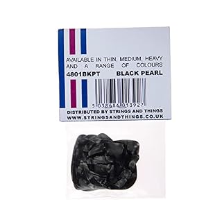Picato Pearl Lot de 12 médiators fins Noir - Les Beatles, Paul McCartney, John Lennon, RIngo Starr, George Harrison Picato Pearl Lot de 12 médiators fins Noir – Image 4