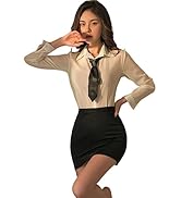 QNCLO Women's cosplay French maid student dress open shift one-piece suit cartoon cute Plus Size