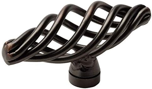 10 Pack - Cosmas 9991ORB Oil Rubbed Bronze Cabinet Hardware Birdcage Knob