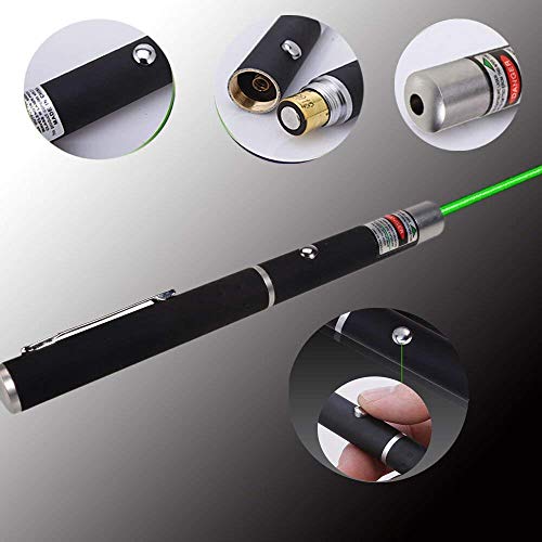 Image of CHIKU Ultra Powerful Green Laser Pointer Pen, 1000 FT Range with Adjustable Cap for Presentation, Long Range Laser Beam with Extra Disco Light Effect, Ideal for Project Design and Professional Use