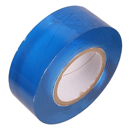 OFFSCH Self-Adhesive Stretch Wrap 200m Length 5cm Wide Blue High Stretch Sturdy Pallet Shrink Film Resists Wear