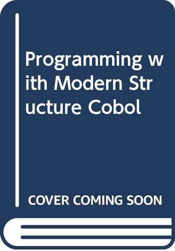 Programming with Modern Structure Cobol : Schaums: Amazon.in: Books
