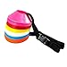 Sportsgear US Mini Soccer Cones Small Disc Cone for Agility Drills Training Practice Football Soccer Athletics Field Markers with Shoulder Strap