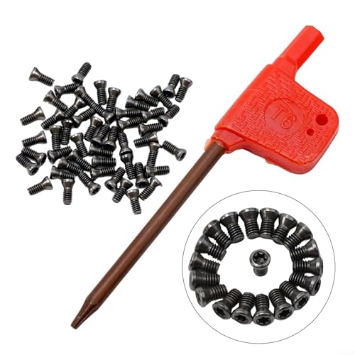 CNC Werkzeughalter Zubehör Set 50 Stück Torx Schrauben Kompatibel mit verschiedenen Größen und Einsätzen (M2x5)