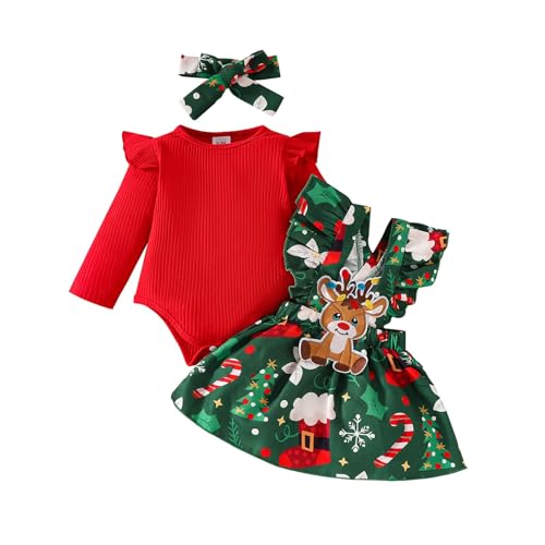 Robe rouge bébé fille anti-irritation avec bandeau extensible doux