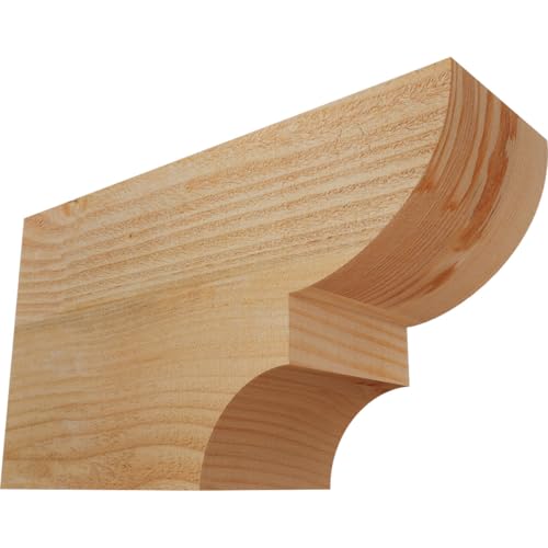 Ekena Millwork RFT06X10X18RID00RDF Ridgewood Rough Sawn Rustic Wood Rafter Tails' 6"W x 10"H x 18"L, Douglas Fir
