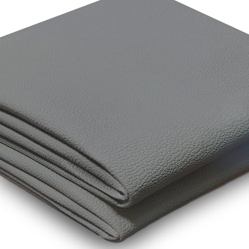 Tissu en vinyle gris pour coudre et réparer facilement un canapé abîmé