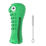 4.Cepillo dientes perro para sarro,Fácil de usar: apriete la pasta de dientes por la parte superior y deje que el perro mastique bajo su supervisión. Para garantizar una buena higiene, limpiar antes y después del uso. Lave el cepillo de dientes en el lavaplatos o lávelo con agua y jabón.