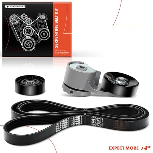 A-Premium Engine Serpentine Belt Drive Kit Compatible with Ford E-150 Econoline, E-250 Econoline, E-350 Econoline, E-150 Econoline Club Wagon, E-350 Econoline Club Wagon, 1993 1994 1995 1996-5.8L by A-premium - Image 8