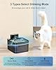 Fontanella per Gatti Senza Fili, VinDox 2.2L Fontanella per Gatti con Sensore di Movimento, Automatico Fontana Gatto - Super Silenzioso Acqua Dispenser a Batteria 2600mAh (3 Carbone Attivo + 3 Spugne)