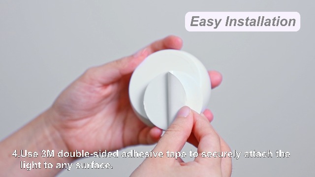 Image of LED Puck Lights with Remote, 3 Color Light, Battery Operated Push Light Under Cabinet Light, Dimmable Tap Light, 50 Lumens, Stick On Closet Light