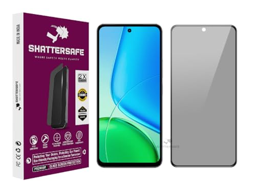 Image of Anti-Spy Privacy Tempered Glass Compatible For Vivo Y31 Pro 5G [Pack of 1]. 9H Hardness, Anti-Scratch, Edge-to-Edge Protection With Easy Installation Kit & Case Friendly Fit.