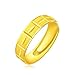Produktbild SHIYID Vietnam Shajin Mode Geometrische Auto Blume Öffnungsring Messing Vakuumüberzug Gold 3D Hartgold Ring