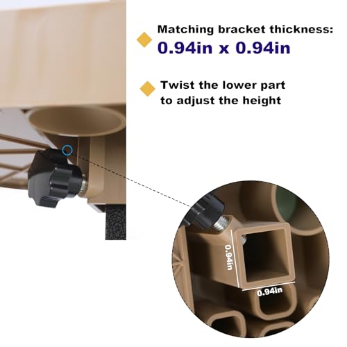 Image of Pet Grooming Organizer for Scissors Brushes and Tools Holder - Portable Dog Grooming Table and Arm Stand Tools(khakiSquare)