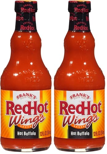 Frank's RedHot Hot Buffalo Wings Hot Sauce, 12 fl oz (Pack of 2)