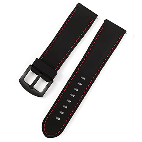 Bracelet de montre de sport anti-transpiration en caoutchouc avec boucle robuste