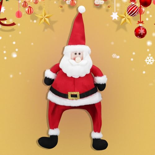 Chapeau de Père Noël en polyester doux pour fête de fin d'année