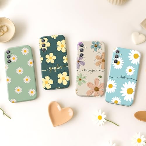 Image of COLORflow Back Cover Compatible with Samsung Galaxy A34 5G | Daisy Bloom Customized Back Cover Compatible with Samsung Galaxy A34 5G