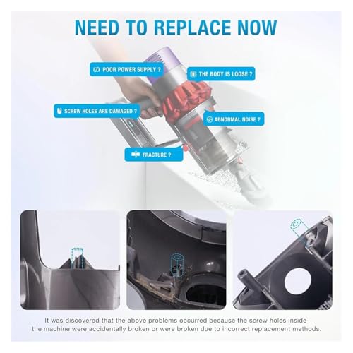 Main Body Assembly Housing Replacement, Compatible for Dyson V10 SV12, Vacuum Cleaner Main Body Service Assembly Casing