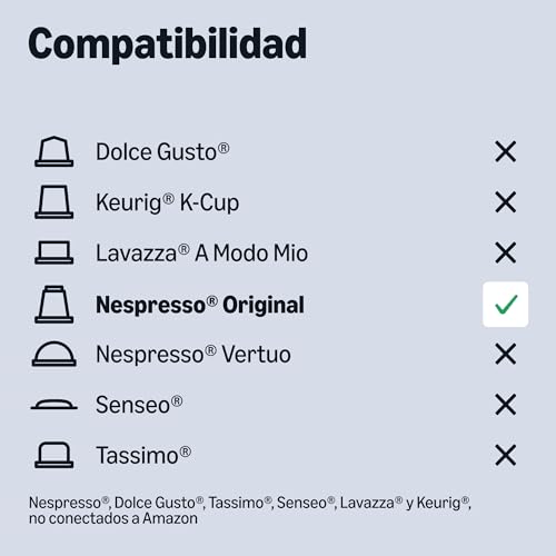 Miniatura 4 de By Amazon - Cápsulas De Café Intenso, Tueste Oscuro, Compatibles Con Nespresso, 100 Unidades, 5 Paquetes De 20, Certificado Rainforest Alliance